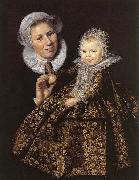 Frans Hals Catharina Hooft with her Nurse France oil painting artist